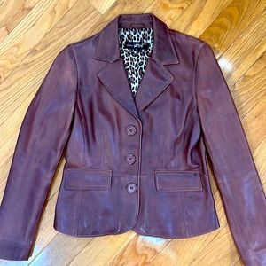Vintage Leather Blazer